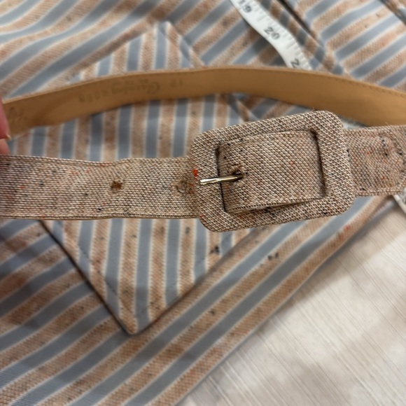 Vintage 1970s Short Sleeved Shacket With Belt - Picture 10 of 11